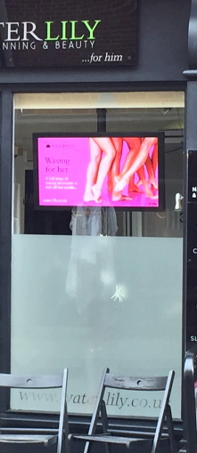 High-brightness window display